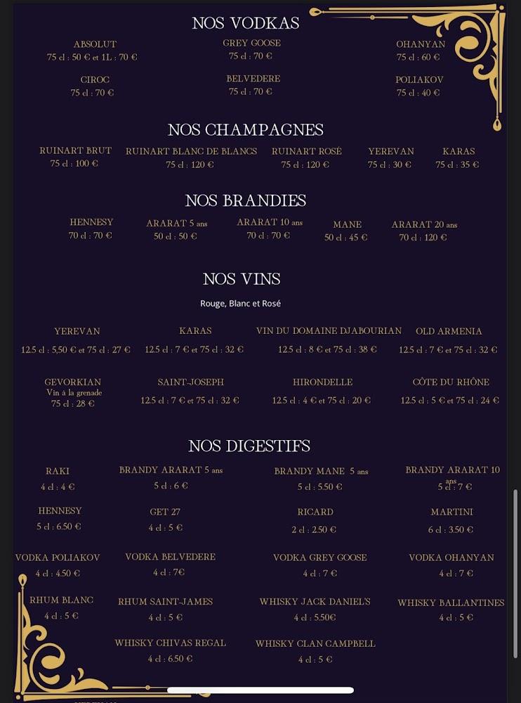 Yerevan Garden - Menu Image 4